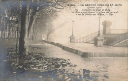 Paris * 16ème * Carte Photo * La Grande Crue De La Seine Janvier 1910 * Quai De Billy * Inondation - Distretto: 16
