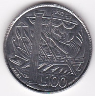 San Marino 100 Lire1973 , Peace, En Acier Inoxydable, KM# 28, Neuve UNC - Saint-Marin