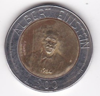 San Marino , 500 Lire 1984 , Albert Einstein , Bimétallique,  KM# 167, Neuve UNC - San Marino