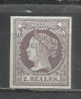 100-SELLO CLASICO ISABEL II .1854.Nº56 .2 REALES - Unused Stamps