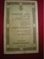 AGENDA 1901 - Offert Par L'abeille, Compagnie D'assurance, 57 Rue Taitbout à Paris. (format 12,5cm X 8cm) - Formato Piccolo : 1901-20