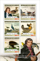 Djibouti 2023, A. Wilson, Birds, Eagle, 5val In BF - Marine Web-footed Birds