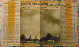 Visitez La Belgique. Anvers Et La Campine. Plan Touristique. Carte Dépliant Tourisme Vers 1950 - Non Classés