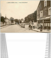 89 LIGNY LE CHATEL. Café Restaurant Avenue Aristide Briand Avec Gendarme à Vélo 1944 - Ligny Le Chatel