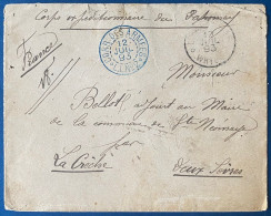 France Colonies Lettre Corps Expeditionnaire DAHOMEY Dateur Bleu " CORR DES ARMÉES / *LL N°2* "+ " CORR D'ARMÉES WHYDA " - Lettres & Documents