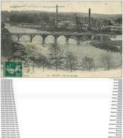 88 GOLBEY. Pont Et Usines Vus Du Saut Le Cerf 1908 - Golbey