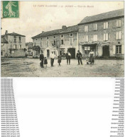 81 ALBAN. La Place Du Marché 1916 - Alban