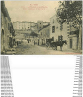 81 CASTELNAU-DE-MONTMORAL. Attelage Route De Gaillac Et Lafayette 1914 Destinataire à Ajaccio - Castelnau De Montmirail