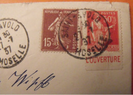 Lettre + Timbre Pub Publicitaire Paix N° 283 Type III. L'ouverture D'un Compte Postal. Publicité Carnet Réclame - Storia Postale