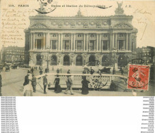 PARIS 09. L'Opéra Et Métropolitain 1908 - Arrondissement: 09