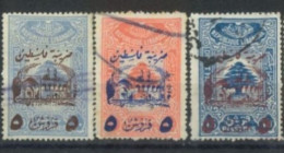 LEBANON. 1947 - 49, POSTAL TAX AID FOR PALESTINE SURCH, STAMPS SET OF 3, SG # 1340/42, USED, - Lebanon