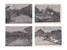 4 Postkaarten /Cartes Postales - Kontich Spoorwegramp 21 Mei 1908 (C5250) - Kontich