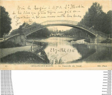 2 X Cpa 51 CHALONS-SUR-MARNE. Passerelle Du Canal Et Les Toits De La Ville 1916 - Châlons-sur-Marne