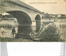51 CONFLANS-SUR-SEINE. Pêcheurs Sous Le Pont 1918 - Sonstige & Ohne Zuordnung