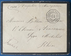 France Colonies Lettre Corps Expeditionnaire De Madagascar Dateur " CORRces D'ARMÉES / DIEGO SUAREZ " 1900 Pour LYON - Lettres & Documents