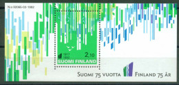 Finland 1992 - 75 Jahre Unabhaengigkeit, Bl. 9, MNH** - Hojas Bloque