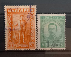 Bulgarie 1921 The 1st Anniversary Of The Death Of J.D.Bourchier, 1850-1920 & 1924 Postage And Postage-Due Stamps Surchar - Usados