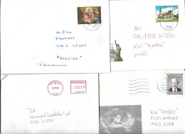 0100b: Österreich 1992, Kleines Brieflot Bedarfspost- Inlandsfrankaturen Ansehen - Sammlungen