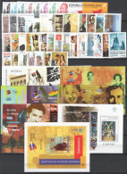 Spagna 2002 Annata Completa / Complete Year Set **/MNH VF - Années Complètes