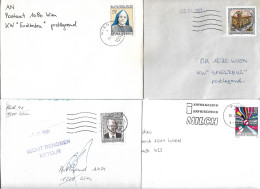 0100j: Österreich 1992, Kleines Brieflot Bedarfspost- Inlandsfrankaturen Ansehen - Collections