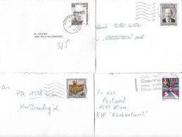 0100k: Österreich 1992, Kleines Brieflot Bedarfspost- Inlandsfrankaturen Ansehen - Collections