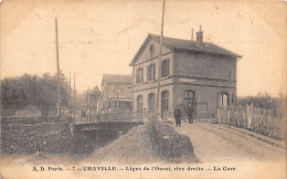 Chaville         92        Chemin De Fer. Ligne De L'Ouest  Rive Droite La Gare   -pli -          (Voir Scan) - Chaville