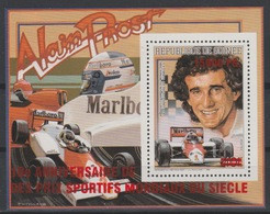 Guinée Guinea 2009 Mi. Bl 1716 Surchargé Overprint Formula Formule 1 One Alain Prost Marlboro Cigarettes Tabac Formel - Automobilismo