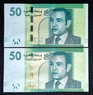 MARRUECOS / MOROCCO 50 DIRHAMS 2012 CONSECUTIVE SC/UNC. P-75 - Marocco