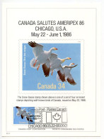 Canada 1985-89 4 Different Postmarked And Stamped International Philatelic Exhibition Cards - Post Office Cards