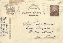 ROMANIA 1950 MILITARY, CENSORED, OPM 5014/A BUCURESTI POSTCARD STATIONERY - Cartas De La Segunda Guerra Mundial