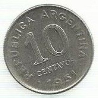 Argentina - 10 Centavos 1951 - Argentine