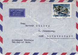 LEBANON 1965 AIRMAIL  LETTER SENT FROM BEYRUTH TO GLUECKSTADT - Lebanon