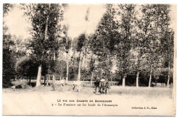 LA VIE AUX CHAMPS EN BOURGOGNE - La Fenaison Sur Les Bords De L'Armançon N° 9 Edit J.D. Faucheuse Attelée Animée - Bourgogne