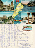 LEBANON 1968 POSTCARD SENT FROM BEYRUTH TO GLUECKSTADT - Lebanon