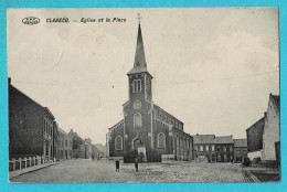 * Clabecq - Klabbeek (Tubeke - Tubize - Brabant Wallon) * (V.P.F. - Edit Jules Wastiau) église Et La Place, Kerk, Church - Tubize