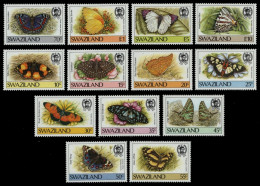 Swaziland 1987 - Mi-Nr. 515-527 ** - MNH - Schmetterlinge / Butterflies - Swaziland (1968-...)