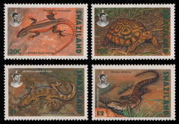 Swaziland 1992 - Mi-Nr. 602-605 ** - MNH - Reptilien / Reptiles - Swaziland (1968-...)