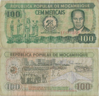 Mozambique 100 Meticais 1980 P-126 Banknote Africa Currency Mosambik #5139 - Moçambique