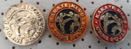 Karate Club Crni Pojas Black Belt  YUgoslavia Vintage Pins - Judo