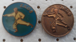 Karate Federation Of SLovenia Vintage Pins - Judo