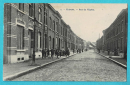 * Chatelet (Hainaut - La Wallonie) * (Phot H. Bertels, Nr 1) Rue De L'église, Kerkstraat, Animée, Enfants, Unique, TOP - Chatelet