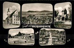 43342944 Hersbruck Gasthaus Panorama Schwimmbad Brunnen Hersbruck - Hersbruck