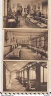 8AK1189 Lot De 3 Cartes DAMES DE ST CHARLES REFECTOIRE SALLE CE CLASSE SALLE DE BAINS WEZ LEZ TOURNAI  2 SCANS - Brunehaut