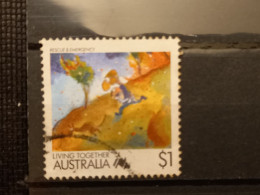 FRANCOBOLLI STAMPS AUSTRALIA AUSTRALIAN 1988 USED SERIE VIVERE INSIEME CARTONI CARTOON OBLITERE' - Oblitérés