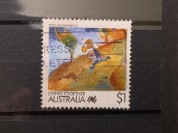 FRANCOBOLLI STAMPS AUSTRALIA AUSTRALIAN 1988 USED SERIE VIVERE INSIEME CARTONI CARTOON OBLITERE' - Used Stamps