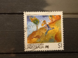 FRANCOBOLLI STAMPS AUSTRALIA AUSTRALIAN 1988 USED SERIE VIVERE INSIEME CARTONI CARTOON OBLITERE' - Oblitérés