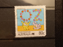 FRANCOBOLLI STAMPS AUSTRALIA AUSTRALIAN 1988 USED SERIE VIVERE INSIEME CARTONI CARTOON OBLITERE' - Gebraucht