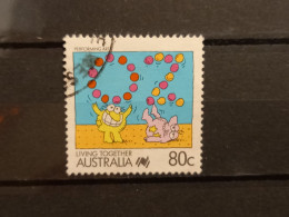 FRANCOBOLLI STAMPS AUSTRALIA AUSTRALIAN 1988 USED SERIE VIVERE INSIEME CARTONI CARTOON OBLITERE' - Gebraucht