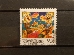 FRANCOBOLLI STAMPS AUSTRALIA AUSTRALIAN 1988 USED SERIE VIVERE INSIEME CARTONI CARTOON OBLITERE' - Oblitérés