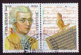 BULGARIA - 2006 - 250 Ans De La Naissanse De Mozart - 1v + Vignet Used - Used Stamps